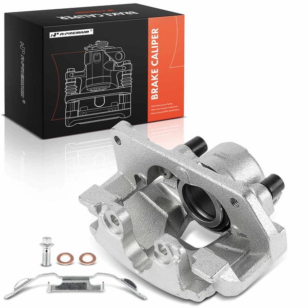 2009-2010 2013-2015 Jaguar XF 1-Pc Brake Caliper with Bracket Front Right Passenger Side 1-Piston A-Premium APBC4501
