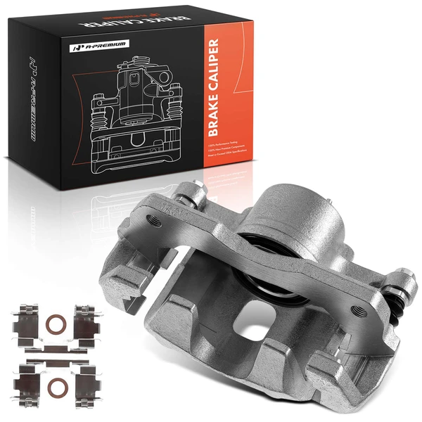 1-PC Brake Caliper, Front Right Passenger Side, 1-Piston, A-Premium APBC0836