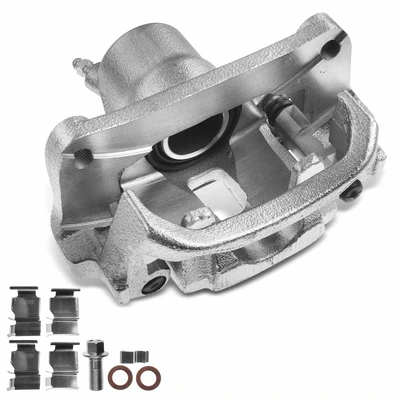 Rear Passenger Brake Caliper with Bracket