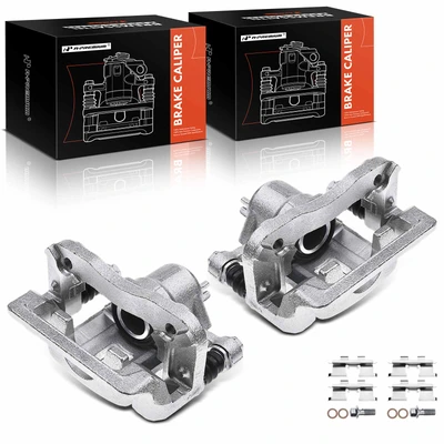 2 Pcs Rear Brake Caliper with Bracket