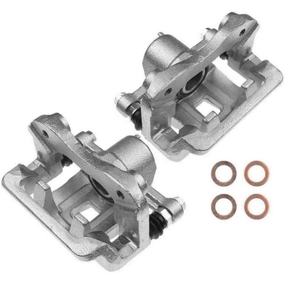 2 Pcs Rear Brake Caliper with Bracket