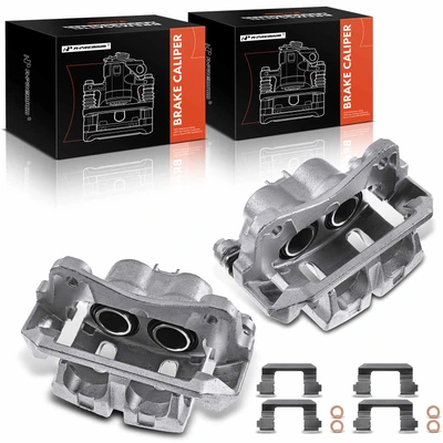 2 Pcs Front Brake Caliper with Bracket