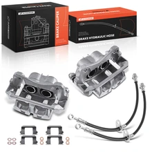 2006-2014 Honda Ridgeline 4pc Brake Caliper & Brake Hydraulic Hose A-Premium APBC33205PG