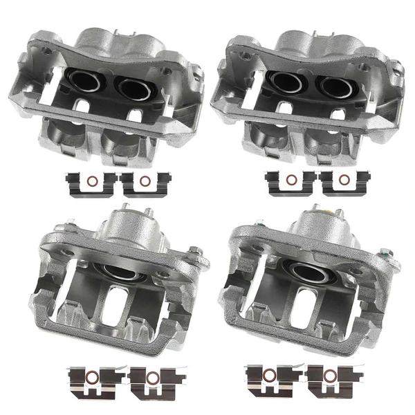 2009-2014 Acura TL 4-Pc Brake Caliper Front & Rear 2-Piston (Front); 1-Piston (Rear) A-Premium APBC1550