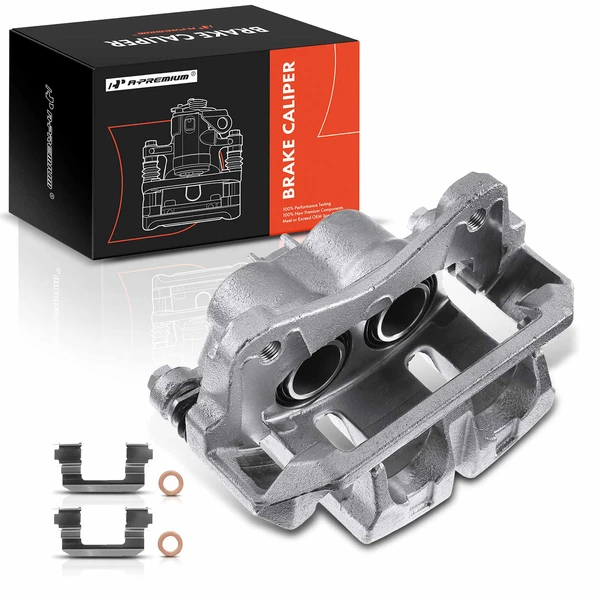 1-PC Brake Caliper, Front Right Passenger Side, 2-Piston, A-Premium APBC0657
