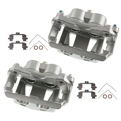 2 Pcs Front Brake Caliper with Bracket