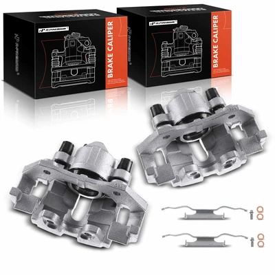 2 Pcs Front Brake Caliper with Bracket