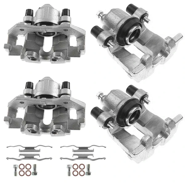 4-Pc Brake Caliper Front & Rear 1-Piston A-Premium APBC2506