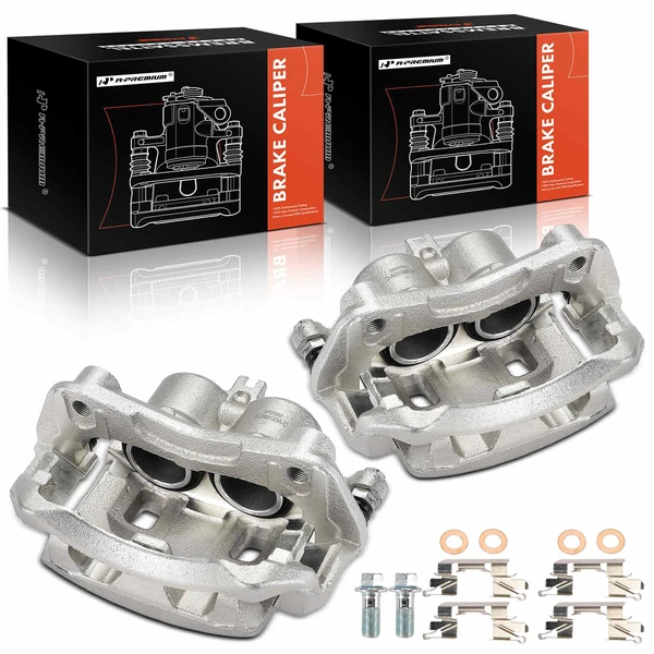 2005-2012 Nissan Pathfinder 2-Pc Brake Caliper Front Driver & Passenger 2-Piston A-Premium APBC2058