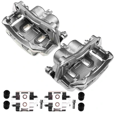 2 Pcs Front Brake Caliper with Bracket