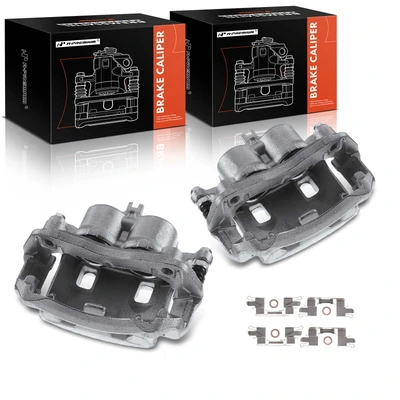 2 Pcs Front Brake Caliper with Bracket
