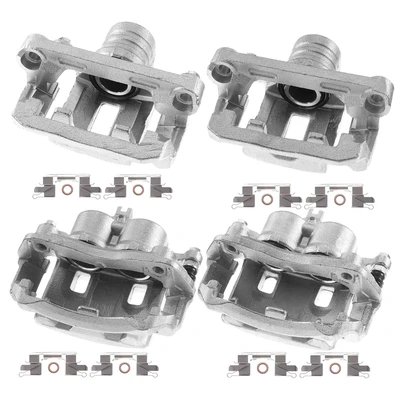 4-PC Brake Caliper, Front & Rear, 2-Piston (Front), 1-Piston (Rear), A-Premium APBC1401