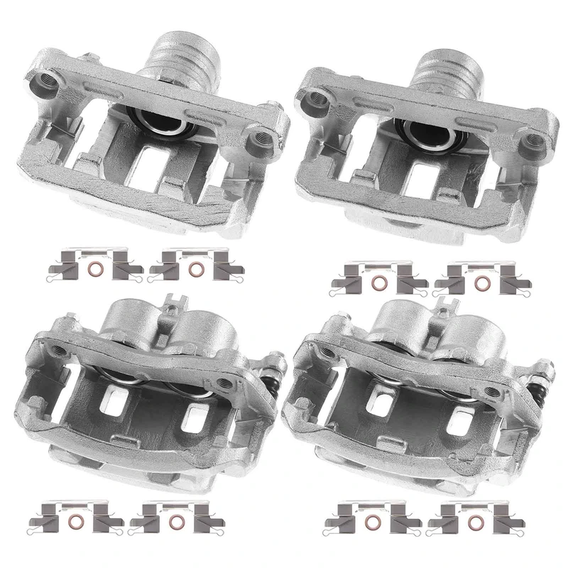 4-PC Brake Caliper, Front & Rear, 2-Piston (Front); 1-Piston (Rear), A-Premium APBC1401