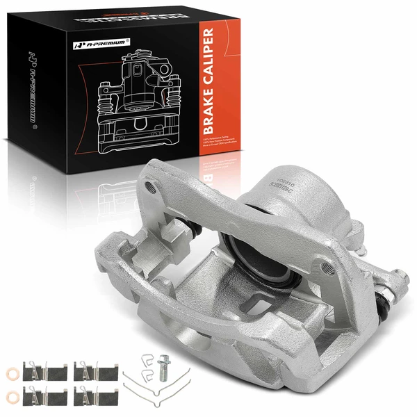 1-PC Brake Caliper, Front Right Passenger Side, 1-Piston, A-Premium APBC0404
