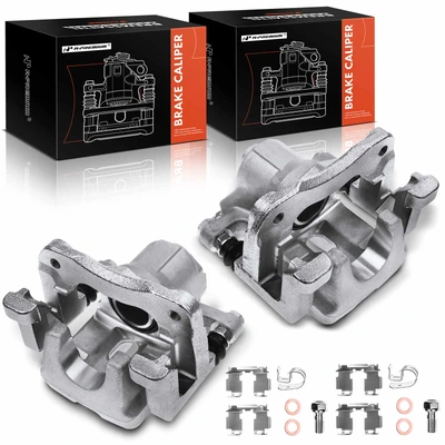 2 Pcs Rear Brake Caliper with Bracket