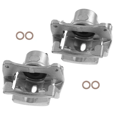2 Pcs Front Brake Caliper with Bracket