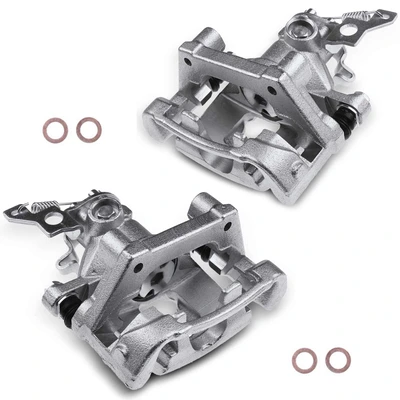 2 Pcs Rear Disc Brake Calipers with Bracket