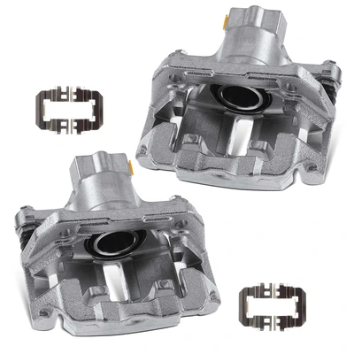2 Pcs Rear Brake Caliper with Bracket