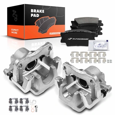 6 Pcs Rear Disc Brake Calipers & Ceramic Pads