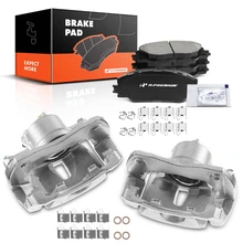 6 Pcs Front Brake Calipers & Ceramic Brake Pads