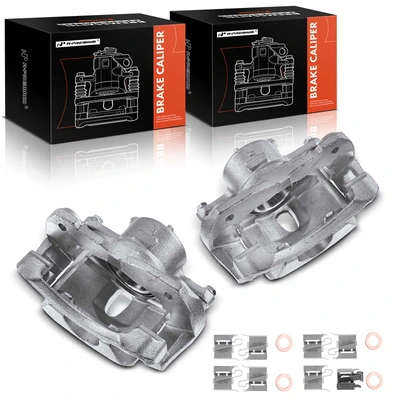 2 Pcs Front Brake Caliper with Bracket