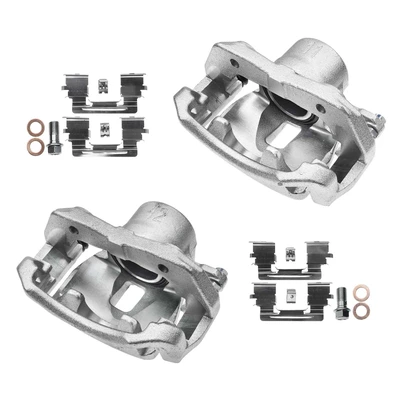 2 Pcs Front Brake Caliper with Bracket