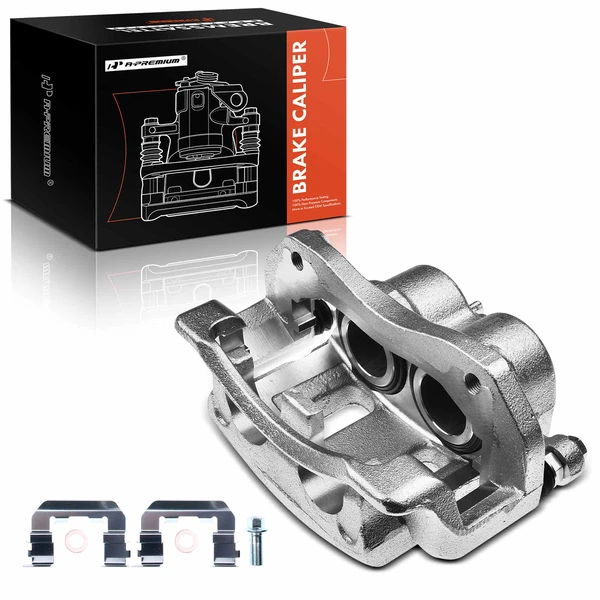 1-PC Brake Caliper, Front Left Driver Side, 2-Piston, A-Premium APBC2063