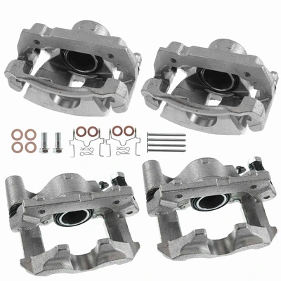 4 Pcs Front & Rear Disc Brake Calipers