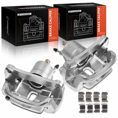 2 Pcs Rear Brake Caliper with Bracket