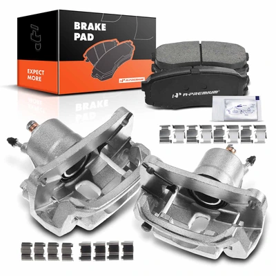 6 Pcs Rear Disc Brake Calipers & Ceramic Pads