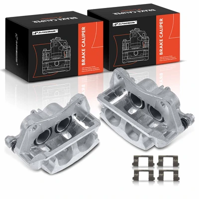 2 Pcs Front Brake Caliper with Bracket