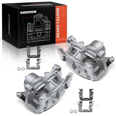 2 Pcs Front Brake Caliper with Bracket