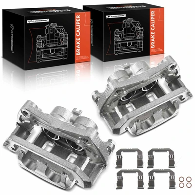 2 Pcs Front Brake Caliper with Bracket