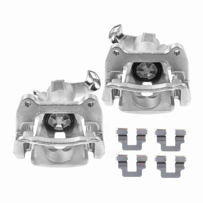 2 Pcs Rear Brake Caliper with Bracket