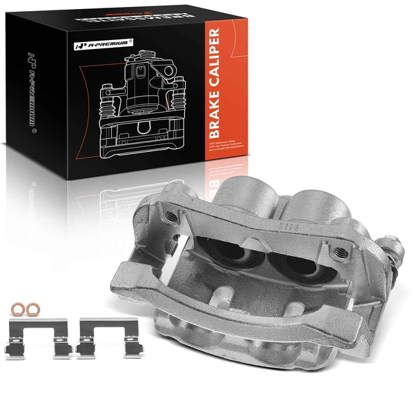 1-PC Brake Caliper, Front Left Driver Side, 2-Piston, A-Premium APBC0851