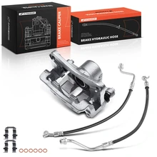 2007-2012 Hyundai Veracruz 4pc Brake Caliper & Brake Hydraulic Hose A-Premium APBC33194PG