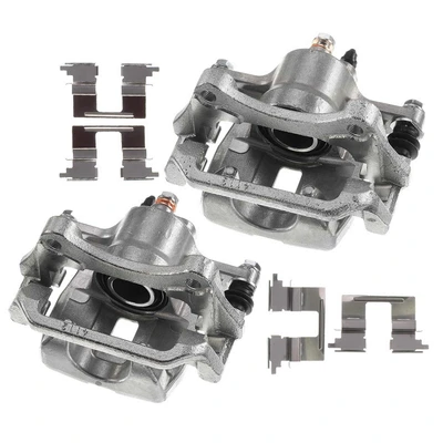 2 Pcs Rear Brake Caliper with Bracket