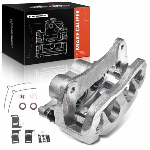 1-PC Brake Caliper, Front Left Driver Side, 2-Piston, A-Premium APBC0406