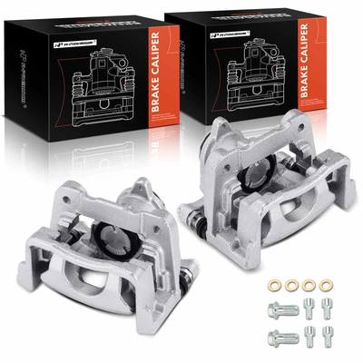 2 Pcs Rear Brake Caliper with Bracket