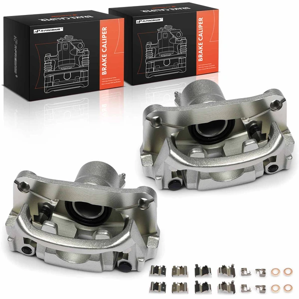 2-Pc Brake Caliper Rear Driver & Passenger 1-Piston A-Premium APBC4416