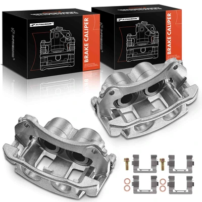 2 Pcs Front Brake Caliper with Bracket