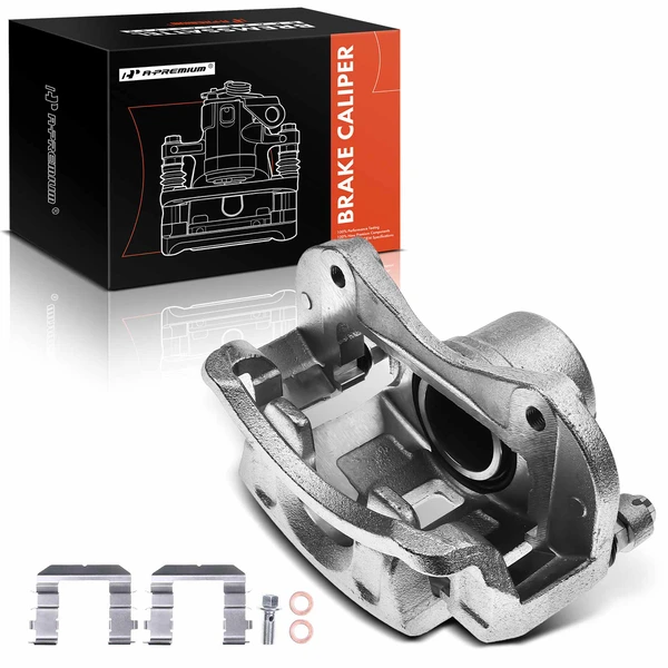 1-PC Brake Caliper, Front Right Passenger Side, 1-Piston, A-Premium APBC2168