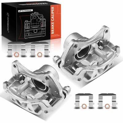 2 Pcs Front Brake Caliper with Bracket