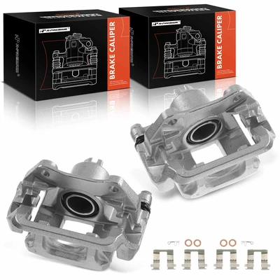 2 Pcs Rear Brake Caliper with Bracket