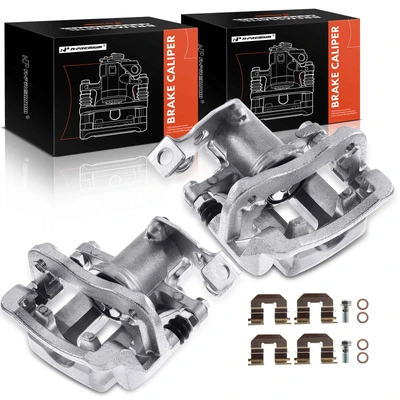 2 Pcs Rear Brake Caliper with Bracket