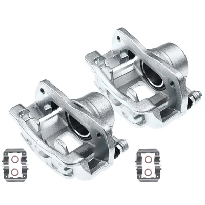 2 Pcs Front Brake Caliper with Bracket