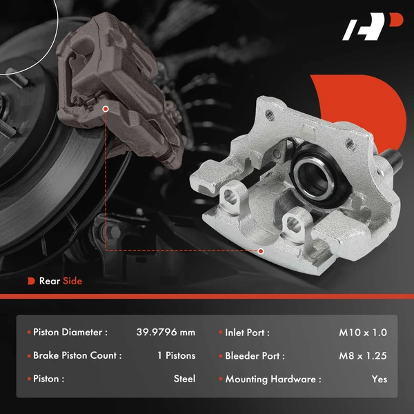 2-PC Brake Caliper, Rear Driver & Passenger, 1-Piston, A-Premium APBC4227