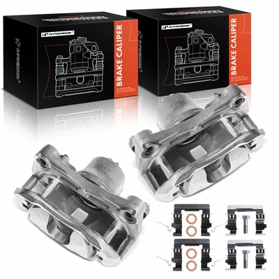 2017-2019 Nissan Sentra 2pc Brake Caliper Front Driver & Passenger 1-Piston A-Premium APBC1584