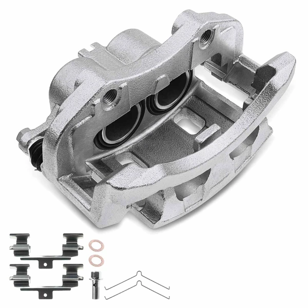 1-PC Brake Caliper, Front Right Passenger Side, 2-Piston, A-Premium APBC3092