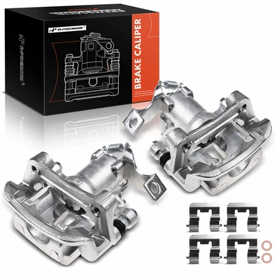 2 Pcs Rear Brake Caliper with Bracket